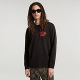 G-STAR Outlet Big Crane Back Graphic T-Shirt Black