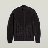 G-STAR Outlet 3D Biker Zip Through Knitted Sweater Multi color
