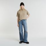 G-STAR Outlet Saddle Sleeve Boxy Top Beige
