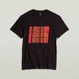 G-STAR Outlet Camiseta Gradient Graphic Negro