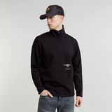 G-STAR Outlet Motion Half Zip Tweeter Black