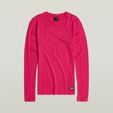 G-STAR Outlet Ribbed Shoulder Panels Slim Top Pink