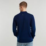 G-STAR Outlet Premium Core Dunda Knitted Polo Dark blue