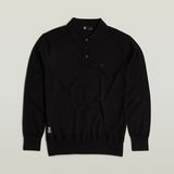 G-STAR Outlet Premium Core Dunda Knitted Polo Black