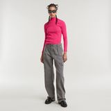 G-STAR Outlet Asymmetric Zip Top Pink