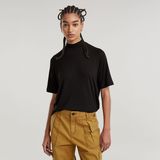 G-STAR Outlet Saddle Sleeve Boxy Top Black