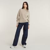 G-STAR Outlet Sleeve Construction Sweater Beige