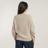 G-STAR Outlet Sleeve Construction Sweater Beige