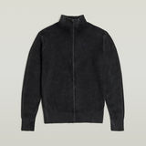 G-STAR Outlet Serrated Full Zip Knitted Cardigan Dark blue