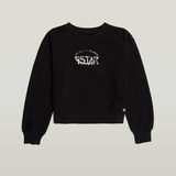 G-STAR Outlet Logo Loose Sweater Black