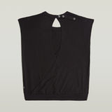 G-STAR Outlet Open Back Loose Sleeveless Top Black