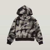 G-STAR Outlet Sprayed Letters Loose Hooded Sweater Multi color