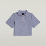 G-STAR Outlet Overdyed Polo Sweater Light blue