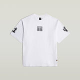 G-STAR Outlet Barcode Boxy T-Shirt White