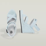 G-STAR Outlet Zapatos De Cuña Bodana Cross Strap Denim Multi color