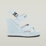 G-STAR Outlet Zapatos De Cuña Bodana Cross Strap Denim Multi color