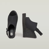 G-STAR Outlet Bodana Strap Tonal Wedge Heels Black