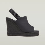 G-STAR Outlet Bodana Strap Tonal Wedge Heels Black