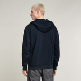 G-STAR Outlet Premium Core Hooded Zip Sweater Dark blue
