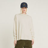 G-STAR Outlet Moto Logo XXL Mock Top Beige