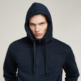 G-STAR Outlet Premium Core Hooded Zip Sweater Dark blue
