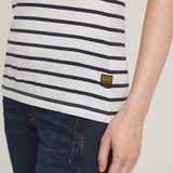 G-STAR Outlet Eyben Stripe Slim V-Neck Top Multi color