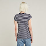 G-STAR Outlet Eyben Stripe Slim V-Neck Top Multi color