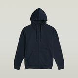 G-STAR Outlet Premium Core Hooded Zip Sweater Dark blue