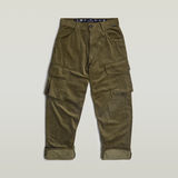 G-STAR Outlet Cargo Cord 3D Boyfriend Pants Green