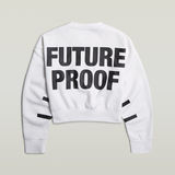 G-STAR Outlet Sudadera WVB Unisex Cropped Blanco