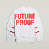 G-STAR Outlet Sudadera Unisex Oversized WVB Blanco