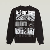 G-STAR Outlet Substance Back Graphic Relaxed Sweater Black