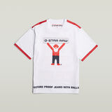 G-STAR Outlet Camiseta Unisex WVB Boxy Blanco