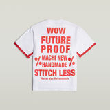 G-STAR Outlet Camiseta Unisex WVB Boxy Blanco