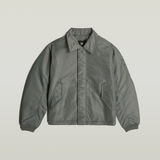 G-STAR Outlet Lightweight Padded Bomber Jacket Grey