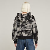 G-STAR Outlet Sprayed Letters Loose Hooded Sweater Multi color