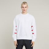 G-STAR Outlet Sudadera Unisex Oversized WVB Blanco