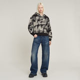 G-STAR Outlet Sprayed Letters Loose Hooded Sweater Multi color
