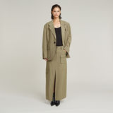 G-STAR Outlet Fluid Long Skirt Green