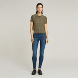 G-STAR Outlet Pointelle Lightweight Knitted Polo Green