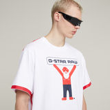 G-STAR Outlet Camiseta Unisex WVB Boxy Blanco