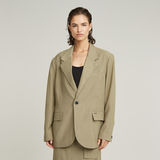 G-STAR Outlet Big Boyfriend Blazer Green
