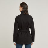 G-STAR Outlet Short Trench Coat Black