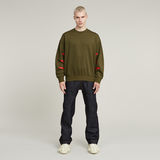 G-STAR Outlet Sudadera Unisex Oversized WVB Verde