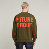 G-STAR Outlet Sudadera Unisex Oversized WVB Verde