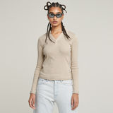 G-STAR Outlet Polo Top Slim Beige