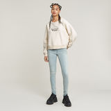 G-STAR Outlet Logo Loose Sweater White