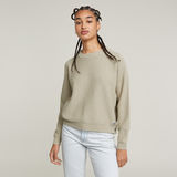 G-STAR Outlet Overdyed Structure Knitted Sweater Beige