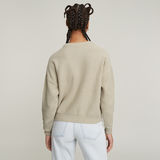G-STAR Outlet Overdyed Structure Knitted Sweater Beige