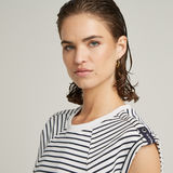 G-STAR Outlet Seam Detail Stripe Loose Top Multi color